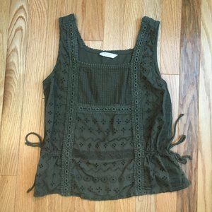 Lucky Brand Forest Green Tank Top Size Small
